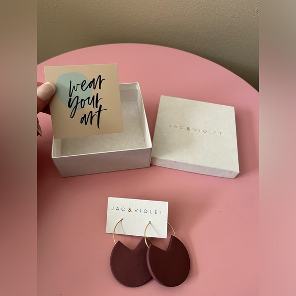 Jac & Violet Clay Earrings - Picture 3 of 4